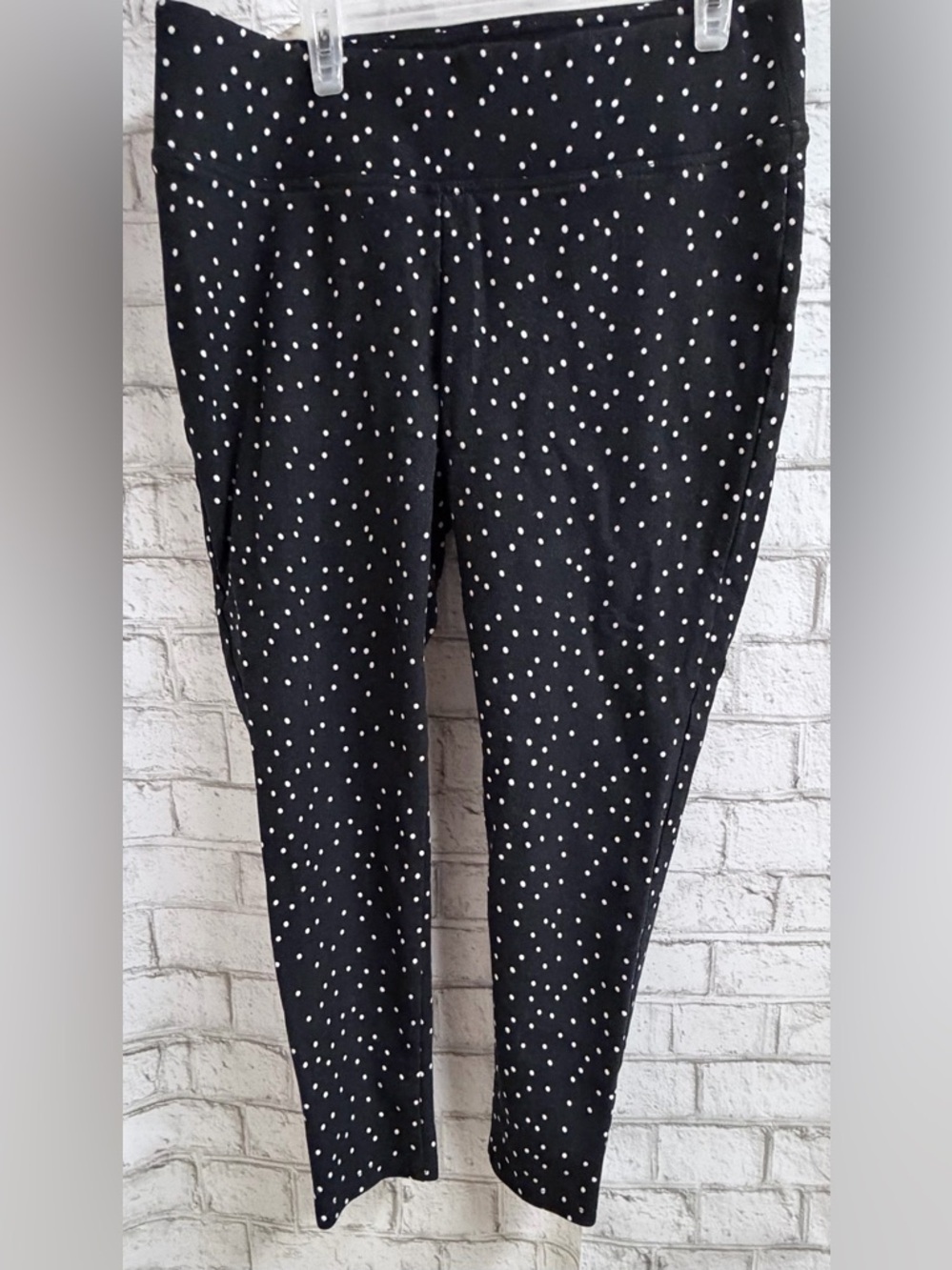 Lux Black Polka Dot Leggings